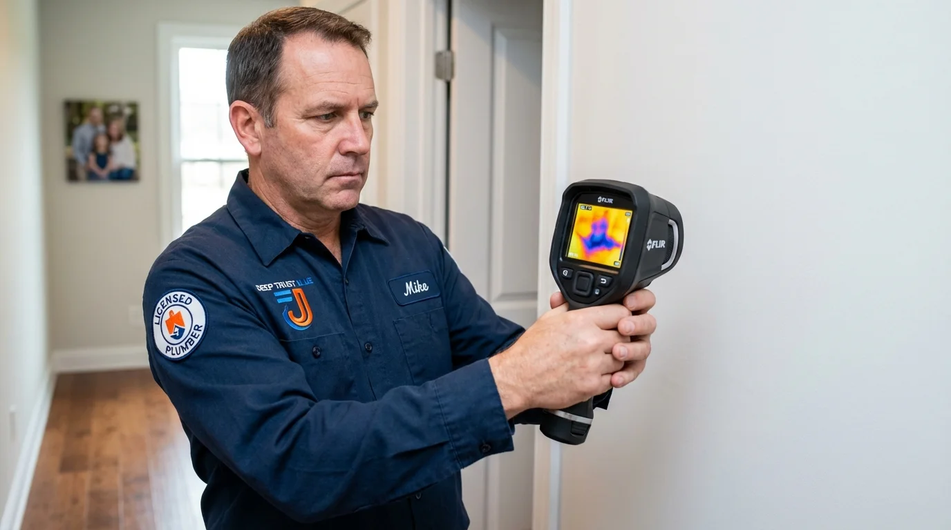 Thermal imaging leak detection by Johns Plumbing LLC in North Conway